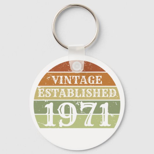 ヴィンテージ設立された男性の女性の日動揺して没 キーホルダー (正面)