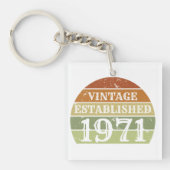 ヴィンテージ設立された男性の女性の日動揺して没 キーホルダー (正面)