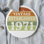 ヴィンテージ設立された男性の女性の日動揺して没 缶バッジ (インサイチュ)