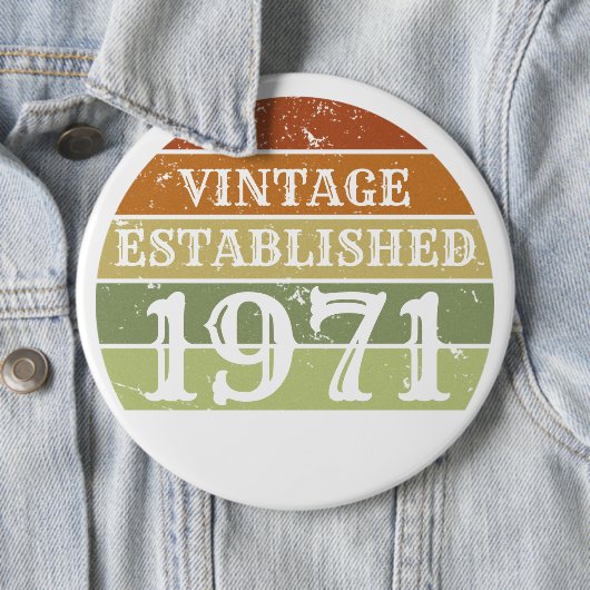 ヴィンテージ設立された男性の女性の日動揺して没 缶バッジ (インサイチュ)