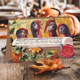 ヴィンテージ許された七面鳥の感謝祭 シーズンカード