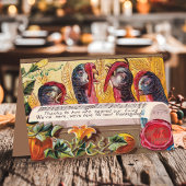 ヴィンテージ許された七面鳥の感謝祭 シーズンカード