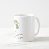 ヴィンテージ詩アイリッシュモス海藻リームおもしろいキッド コーヒーマグカップ (正面右)