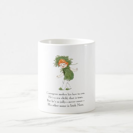 ヴィンテージ詩アイリッシュモス海藻リームおもしろいキッド コーヒーマグカップ (中央)