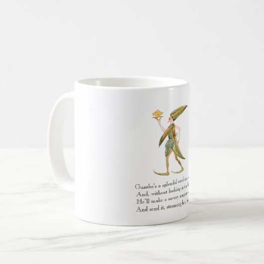 ヴィンテージ詩グンボライムカワイイ調理師マグ コーヒーマグカップ (正面左)