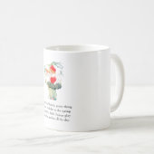 ヴィンテージ詩ダイコン玉ねぎ可愛いキッズマグ コーヒーマグカップ (正面右)