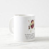 ヴィンテージ詩フルーツライムブラックベリーの子おもしろいども コーヒーマグカップ (正面左)