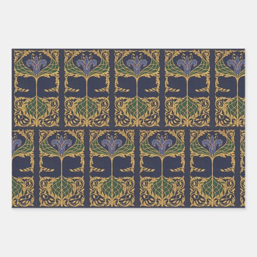 ヴィンテージ詩 ラッピングペーパーシート (正面)