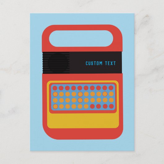 ヴィンテージ話&スペルチェック用電子玩具カスタム ポストカード (正面)
