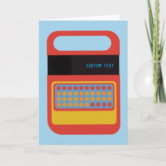 ヴィンテージ話&スペルチェック電子トイカスタムー カード (正面)