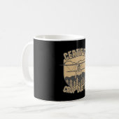 ヴィンテージ認定のクロップダスターの贈り物 コーヒーマグカップ (正面左)