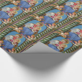 ヴィンテージ誕生のキリストラッピング紙 ラッピングペーパー (角)