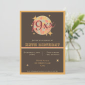 ヴィンテージ誕生年の誕生日パーティーへの招待 招待状 (スタンド正面)