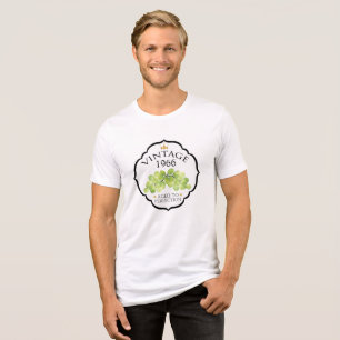 ヴィンテージ誕生年ワインラベル トライブレンドTシャツ