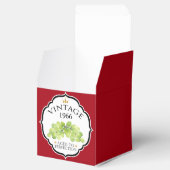 ヴィンテージ誕生年誕生日ワインラベル フェイバーボックス (オープン)