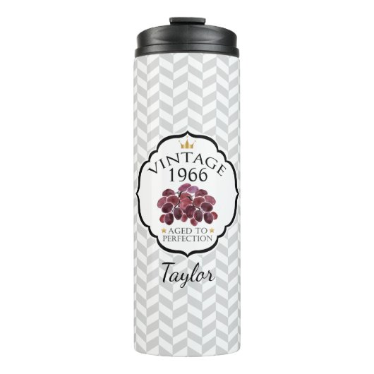 ヴィンテージ誕生年（赤ぶどう） タンブラー (正面)