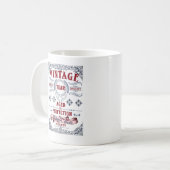 ヴィンテージ誕生日の完成度の向上、マイルストーン コーヒーマグカップ (正面左)