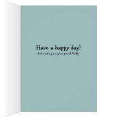 ヴィンテージ誕生日の少女の猫すべての行事カード (内側 (右))