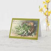 ヴィンテージ誕生日の挨拶 カード (黄色い花)