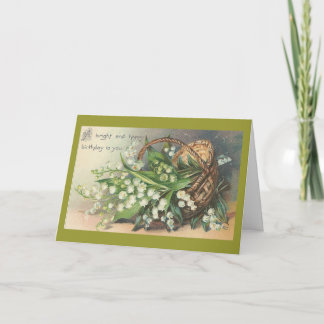 ヴィンテージ誕生日の挨拶 カード