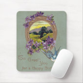 ヴィンテージ誕生日はがき印刷 マウスパッド (マウス)