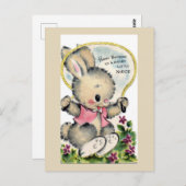 ヴィンテージ誕生日はがき ポストカード (正面/裏面)