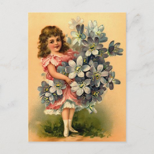 ヴィンテージ誕生日はがき ポストカード (正面)