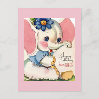 ヴィンテージ誕生日はがき ポストカード