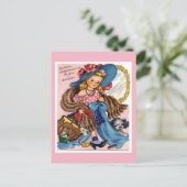 ヴィンテージ誕生日はがき ポストカード (スタンド正面)