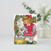 ヴィンテージ誕生日はがき ポストカード (スタンド正面)