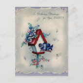 ヴィンテージ誕生日はがき ポストカード (正面)