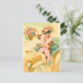 ヴィンテージ誕生日はがき ポストカード (スタンド正面)