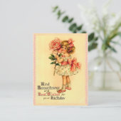 ヴィンテージ誕生日はがき ポストカード (スタンド正面)