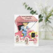 ヴィンテージ誕生日はがき ポストカード (スタンド正面)