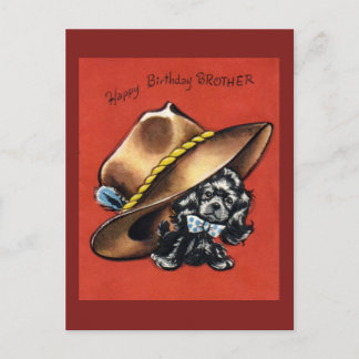 ヴィンテージ誕生日はがき ポストカード