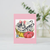 ヴィンテージ誕生日はがき ポストカード (スタンド正面)