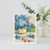 ヴィンテージ誕生日はがき ポストカード (スタンド正面)