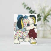 ヴィンテージ誕生日はがき ポストカード (スタンド正面)