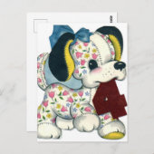 ヴィンテージ誕生日はがき ポストカード (正面/裏面)