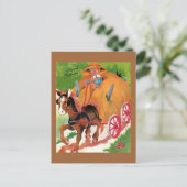 ヴィンテージ誕生日はがき ポストカード (スタンド正面)