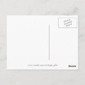 ヴィンテージ誕生日はがき ポストカード (裏面)