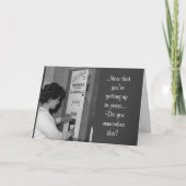 ヴィンテージ誕生日ウイスキーのディスペンサー カード (正面)