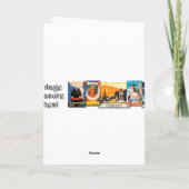 ヴィンテージ誕生日カード付き鳥類バラ カード (裏面)