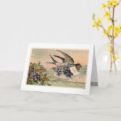 ヴィンテージ誕生日カード カード (黄色い花)