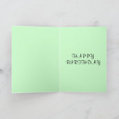 ヴィンテージ誕生日カード カード (内部)