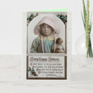 ヴィンテージ誕生日カード カード