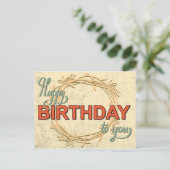 ヴィンテージ誕生日カード#5 ポストカード (スタンド正面)