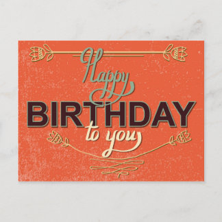 ヴィンテージ誕生日カード#6 ポストカード