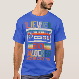 ヴィンテージ誕生日ギフト1992アンロックされたレベル Tシャツ