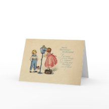 ヴィンテージ誕生日グリーティングカード